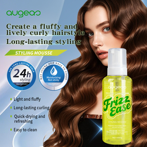 Mousse coiffante Augeas Frizz Ease 200g, tenue longue durée 24h, anti-frisottis, mousse pour définir les boucles - Product Image 4
