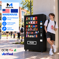 Máquina Expendedora Refrigerada de Alimentos y Bebidas con Botones, Seis Estantes, 60 Canales, Capacidad para 300 Productos, OEM ODM para Compradores