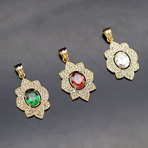 <span class=keywords><strong>Collana</strong></span> Religiosa in Acciaio Inossidabile Stile Europeo-Americano con Pendente Completamente Incastonato di Zirconi per <span class=keywords><strong>Uomo</strong></span> e Donna - Product Image 1