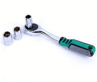 Juego de Llaves de Trinquete Métricas de 32 Piezas, Juego de Llaves de Tubo Estándar Mixtas para Mecánicos de Reparación de Automóviles