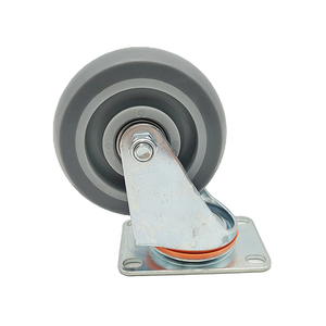 4-Zoll-Lenkrollen, mittelschwere Rollen mit Bremse, industrielle Schwenkrollen mit Oberplatte - Product Image 6