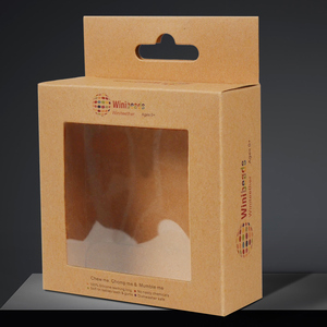 Bán Buôn Hộp Móc Treo Giấy Tự Nhiên Trực Tiếp Từ Nhà Máy Để Đóng Gói Sản Phẩm Điện Tử Có Cửa Sổ Trong Suốt - Product Image 4