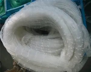Fábrica branco nylon monofilamento pesca rede com fio personalizado espessura malha profundidade