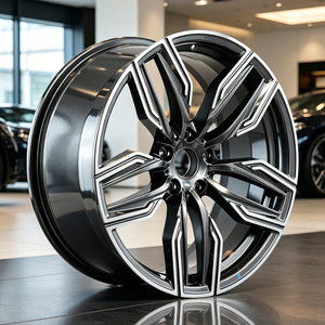Jantes en alliage forgé monobloc à cinq branches usinées gris canon 19 pouces 8.5J 5x112 pour BMW X5 <span class=keywords><strong>X6</strong></span> modèles SUV tout-terrain - Product Image 1