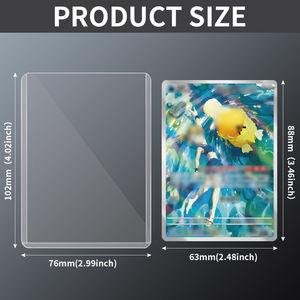 Fundas para tarjetas Cargas superiores para tarjetas, protectores de tarjetas de béisbol 3X4, tarjetero de plástico duro comercial para tarjetas de fútbol Deportivo - Product Image 6