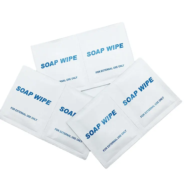 Schlussverkauf hochwertige Handwaschmittel einzeln einweg einzeln mini täglich reinigungseife nasse Handtücher