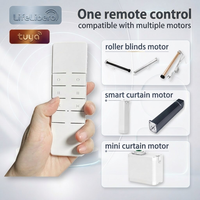 Télécommande intelligente pour rideaux avec logo personnalisé, multi-canaux RF433, pour volet roulant motorisé, rail de rideau, draperie
