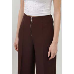 กางเกงขายาวผู้หญิงมีซิปแต่งดีเทลสีกรมท่า 18228PNT - Product Image 5