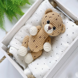 สวนสัตว์เมจิก Amigurumi ตุ๊กตาสัตว์สร้างสรรค์ Handmade ถัก Amigurumi เสือดาวเสือดาวโครเชต์เสือดาวของเล่น - Product Image 4