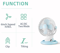 Ventilateur portable rechargeable USB miniature réglable en gros, ventilateurs de ventilation pour poussette, ventilateur à clip rechargeable