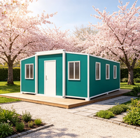Cabane mobile de montagne préfabriquée extensible à double aile, résistante aux intempéries, 30 pieds x 40 pieds