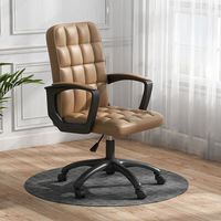 Couleur personnalisée Chaise d'ordinateur pour l'étude Travail en tissu bleu pivotant à 360 ° Chaise de bureau de direction réglable en hauteur avec roulettes