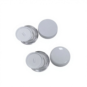 Contenant Cosmétique Transparent <span class=keywords><strong>Mini</strong></span> 5g 10g Vide pour Beurre Corporel et Crème Visage en PETG avec Couvercle Rond et Sérigraphie – Vente en Gros - Product Image 4