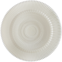 Vente en gros Design inspiré des récifs de corail 13 "rond bleu sous la plaque verre de décoration de mariage pour la vente