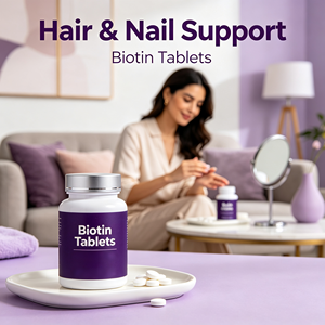 Tabletas <span class=keywords><strong>de</strong></span> Biotina que Favorecen <span class=keywords><strong>el</strong></span> Bienestar del Cabello y las Uñas - Product Image 4