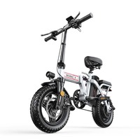 Vélo électrique pliable à pneus larges 48V 12.5Ah, batterie lithium amovible 600Wh, moteur brushless 20 pouces 500W, électronique numérique 3 vitesses