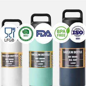 Bouteille d'eau isotherme personnalisée avec logo, gourde en acier inoxydable de 18oz, 26oz, 36oz avec bouchon à ouverture rapide - Product Image 1