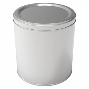 Kontensan L365 Cylinder <b>Tin</b> Can 2 Lt Hookah <b>Tobacco</b> Metal Container 140 X H143 mm - Product Image 2