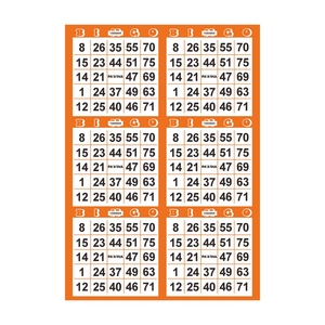 American Bingo Card Custom Printing Factory Four-color Printing 75-ball Bingo Card Exclusive for the United States - Product Image 3