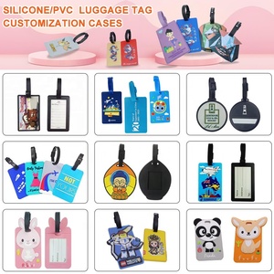 Manufacturer Custom Logo Waterproof Silicone Airport Luggage Name Label Tag Promotional Gift Cartoon <b>Airplane</b> Funny Luggage Tags - Product Image 4