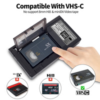 Adaptateur de cassette vidéo VHS-C-NON COMPATIBLE AVEC les cassettes 8mm/MiniDV/Hi8