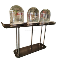 Vitrine de présentation de bijoux en verre en forme de dôme, tour de luxe, cloche vitrée, armoire sur piédestal ronde, style musée, présentoirs de comptoir OEMODM