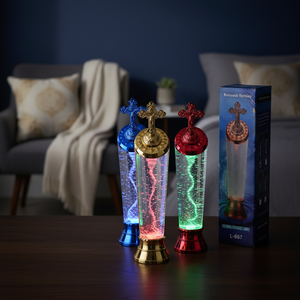 11" LED Cross-Tornado Water Lamp 30 PCS/Carton Elegant <b>Decorative</b> <b>Lighting</b> - Product Image 3
