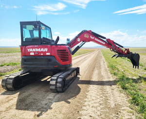 Mini-excavatrice sur chenilles YANMAR ViO80 de 8 tonnes d'occasion à prix avantageux, petite pelle d'occasion certifiée CE Yanmar à vendre - Product Image 3
