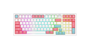 Ousaid Yeni 98 Tuşlu Hot Swap Özelleştirilebilir Taşınabilir Oyun Mekanik Klavyesi <span class=keywords><strong>Gateron</strong></span> Switch'ler RGB Arkadan Aydınlatmalı Üçlü Mod Gasket - Product Image 6