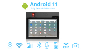 Android xách tay đa phương thức sinh trắc học cầm tay Tablet với NFC và thẻ <span class=keywords><strong>Sim</strong></span> telocom cho sân bay kiểm tra - Product Image 3