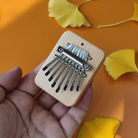 Mini 8 Key Kalimba Thumb Piano Gifts for Beginners Music Lovers Players Cute Instrument Pendant Keychain Accessories