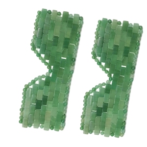 Antifaz de aventurina verde natural hecho a mano - Product Image 6