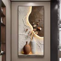Peinture décorative de luxe haut de gamme, design abstrait géométrique tridimensionnel, style minimaliste moderne