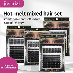 Cils en grappe DIY, faux cils segmentés grande capacité, cils en grappe individuels pour application autonome, maquillage des yeux, vente en gros - Product Image 1