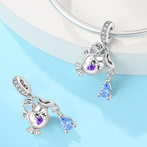 PANBUEATY-Pendentif Vintage en Argent Plaqué Verre à Vin, Nouveau Style, Bijoux en Perle de Zircon, Accessoires pour Femmes - Product Image 3