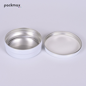 5ml-150ml Single Side White Screw Thread Aluminum <b>Tin</b> - Food Grade Airtight Jar for Cream Balm <b>Storage</b> Wholesale - Product Image 2