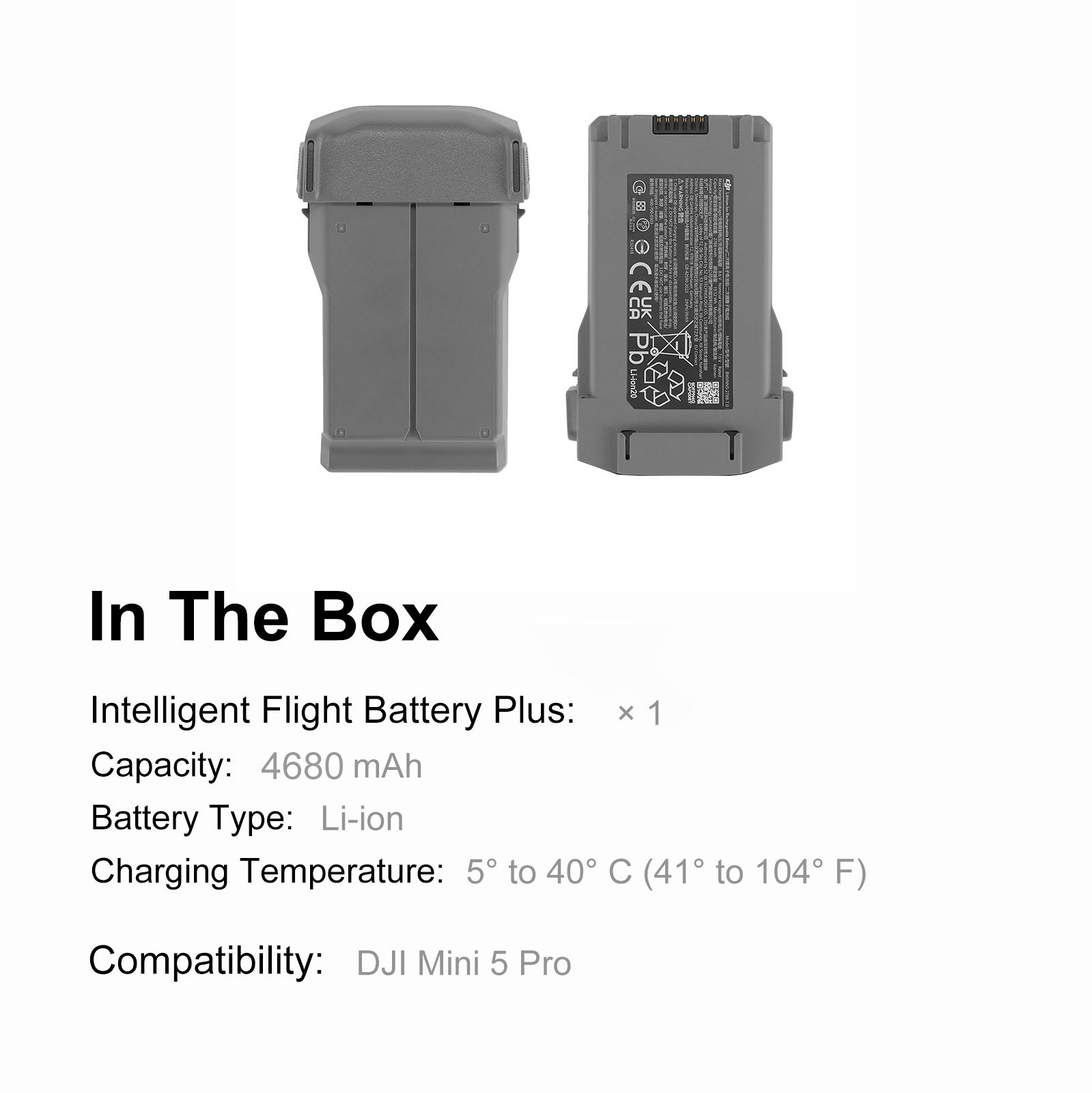 MINI 5 PRO Battery plus Gray