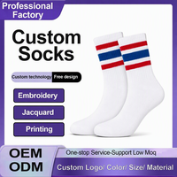 Chaussettes de course à compression personnalisées, logo personnalisé, chaussettes de sport antidérapantes pour la salle de sport, la remise en forme, vente en gros