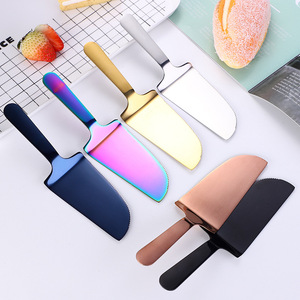 Design personnalisé <span class=keywords><strong>en</strong></span> acier inoxydable or coupe-gâteau <span class=keywords><strong>en</strong></span> métal outils de cuisson avec couteau et fourchette <span class=keywords><strong>plaque</strong></span> - Product Image 1