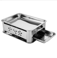Plaque de cuisson rectangulaire en acier inoxydable Tianfa KAOYULU pour barbecue au charbon de bois commercial, sécurité contre la pénurie d'oxygène