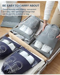<b>Shoes</b> <b>Storage</b> Organizer Bags Non-woven Travel Portable Closet Bag Waterproof Pocket Clothing Hanging Bag - Product Image 4