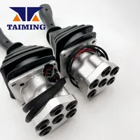 Vanne de commande hydraulique à joystick pour excavatrice Hyundai R-7 R-9, ensemble de poignées gauche et droite à 3 boutons