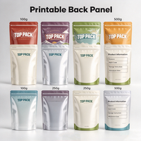 Sachet Doypack Métallisé Anti-humidité OEM Personnalisé 100g 250g 500g pour Emballage de Présentation au Détail de Noix, Fruits Secs, Bonbons et Snacks