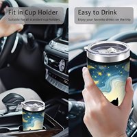 E-posta Pazarlaması Seti 20oz Gümüş Yanlı Dergi Baskılı Bardak