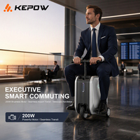 Valise à roulettes motorisée 200W avec moteur sans balais, espace intérieur de 40L, pour enfants, voyages à l'aéroport, certifiée CE EMC, Allemagne, en stock