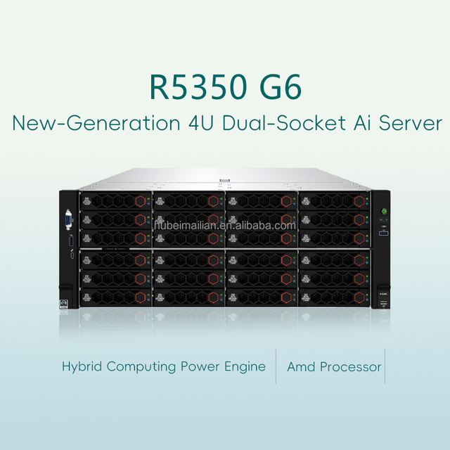 Brand New UniServer R5350 G6 AMD 9004 CPU 24 Bays H800 HGX 8-GPU DDR5 AI Server Rack in Stock