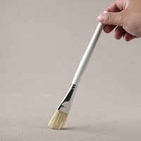 Brosse de nettoyage industrielle professionnelle à queue magnétique, en aluminium brillant, poils en nylon, manche en bois, pour machines, huile moteur, graisse