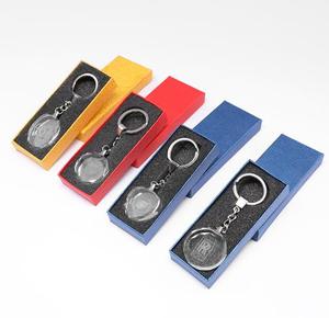 <b>Personalized</b> LED Crystal <b>Keychain</b> New Creative Metal Gift Pendant Internal Carving Multiple Shapes Key Chains for Car Key Chains - Product Image 4