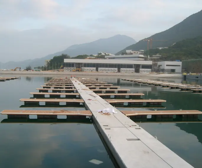 New Style Building Structure Marina Floating Concrete Pontoon Dock