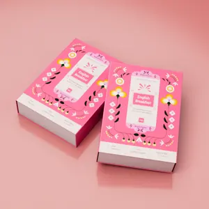 Benutzer definierte Schönheits produkte Pink Cardboard Papiers chmuck Verpackung Schiebe geschenk Papier Schublade Box Slid Verpackung Box für Geschenk